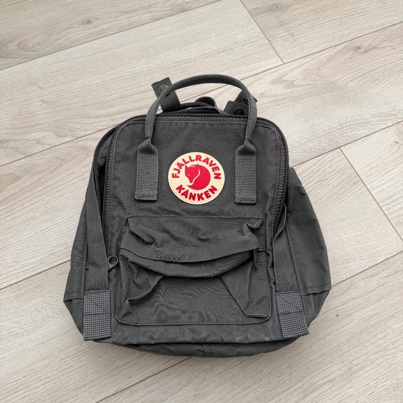 Fjallraven Kanken Mini Backpack in Grey - Picture 2 of 7
